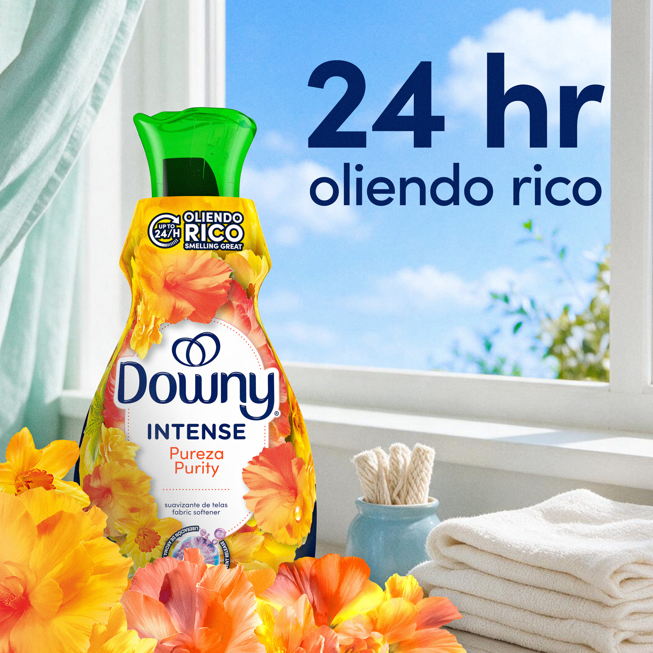 Downy Intense Fabric Softener Liquid, Purity Scent, 77 Fl Oz photo 2