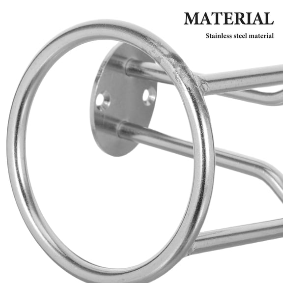 Raindrops Stainless Steel Wall Mounted Beverage Holder for Boats, RVs, Cars - Universal Fit Drink Cup Holder