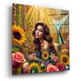 thumbnail image 2 of Epic Art 'Mermaid In Flowers' by Rey Klimt Acrylic Glass Wall Art, 36" x 36", 2 of 8