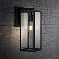 thumbnail image 2 of SAFAVIEH Norsan LED Black Iron Outdoor Wall Sconce with Clear Glass Shade, 2 of 6