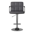 thumbnail image 3 of Corfu Contemporary Bar Stool With Arm In Gray - Saltoro Sherpi, 3 of 6