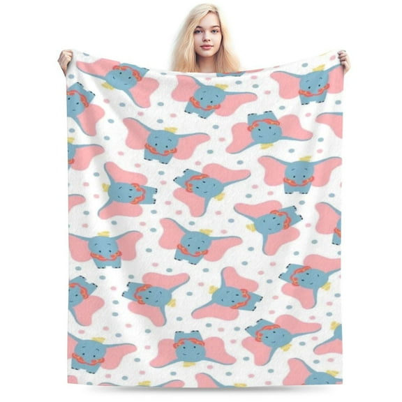 Dumbo Boys Girls Blanket Super Soft Cozy Warm Plush Throw Blanket, Lightweight Fuzzy Flannel Blankets for Couch Sofa Bed Travel and Camping Gifts 40"X30"