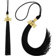thumbnail image 1 of 2Pcs Graduation Tassel, Graduation Cap Tassel, Tassel with 2024 Year Gold Charms, Graduation Tassel Graduation Cap Decorations for Graduation(Black）, 1 of 5