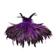 thumbnail image 1 of Pañuelo de plumas góticas para el hombro, disfraz de cosplay para mujeres y hombres, carnavales púrpura, 1 of 8
