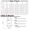 thumbnail image 2 of Fengqque Women Sexy Solid With Chest Pad Without Underwire Bikini Deep V One-Piece Swimsuit, 2 of 8