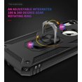 thumbnail image 4 of Phone Case for iPhone XR,Military Grade Protective iPhone XR Cases Cover with Ring Car Mount Kickstand for iPhone XR - Black, 4 of 12