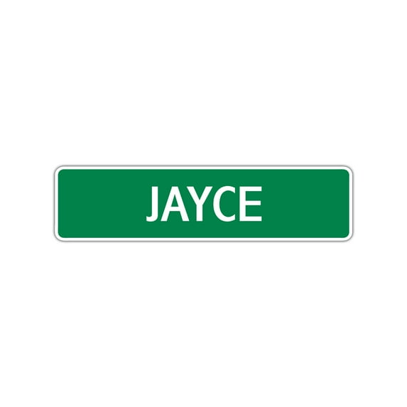 Jayce Boys Children Name Indoor Outdoor Wall Letter Printed Plaque Decoration Label Novelty Aluminum Metal Sign 4"x18"