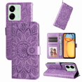 thumbnail image 1 of Funda tipo cartera GANGXUN para Xiaomi Redmi 13C 4G , diseño girasol, cuero PU, soporte, cierre magnético, tarjetero, 1 of 5