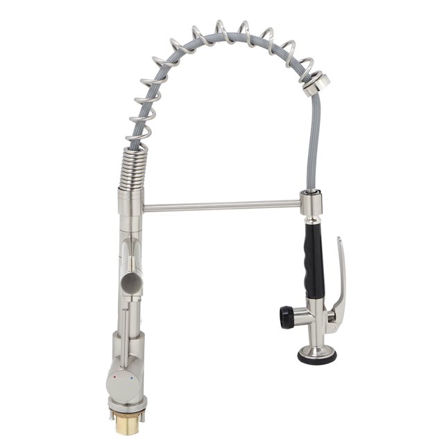 Spring Faucet, Single-Connected Kitchen Faucet 23.6in Rubber Hose Mixed Faucet, Kitchen Accessories For Kitchen Home Faucet And Supplies Brushed Type