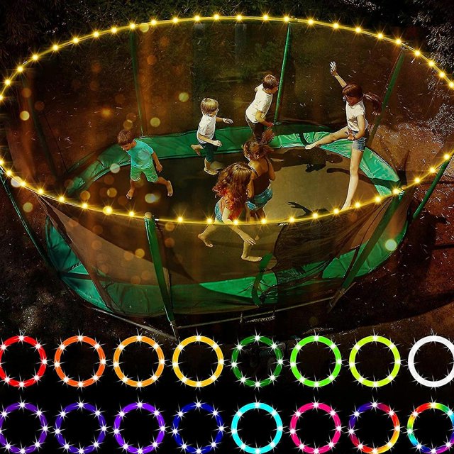 Trampoline Rim Led Light With Remote Control 4 Modes And 16 Colors Party Supplies Home Decoration Waterproof