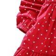thumbnail image 4 of Baby Girl Organic Long Sleeve Dresses Rufled Sleeve Tunic Dress Swing Casual Sundress Party Princess Dresses, 4 of 11
