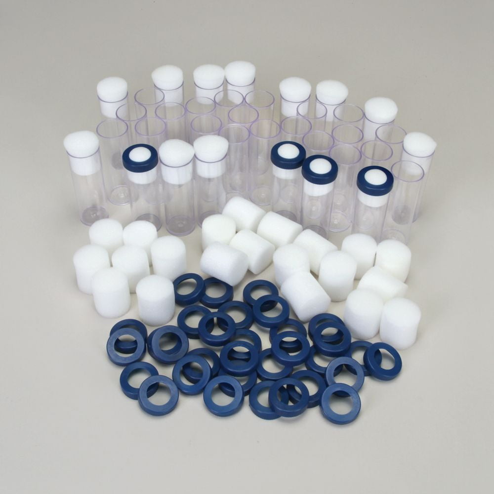 Drosophila Culture Vial Set 1 (36 Vials, Plugs, Caps)