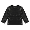thumbnail image 6 of TOOYOU Girls T-Shirt Casual Sequin Glitter Clothes Party Gown Long Sleeves Top children Summer Basic Tee Black Size 18-24 Months, 6 of 7