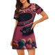 thumbnail image 1 of Fotbe Romantic Heart Guitar Bata de Dormir para Mujer con Estampado, Camisón de Algodón de Manga Corta, Ropa de Dormir Casual, 1 of 6