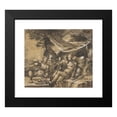 thumbnail image 2 of Hermann Weyer 16x15 Black Modern Framed Museum Art Print Titled - Lot and His Daughters (ca. 1616), 2 of 5