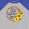 thumbnail image 4 of Inktastic My Great Grandma Loves Me with Sunflower Wreath Boys or Girls Baby Bodysuit, 4 of 5