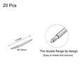 thumbnail image 2 of 14mm Curved Spring Bar Pins 1.5mm Dia Stainless Steel Double Flanged End Watch Band Link Pin 20 Pack, 2 of 4