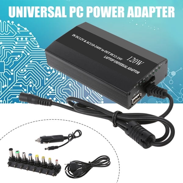 Necano 120W Universal Laptop Charger with 8 Inter-changeable Tips compatible with HP Acer Samsung Toshiba Fujitsu Lenovo Asus Gateway IBM Sony LG TV Monitors and Notebooks AC/DC Adapter in Black Necano 120W Universal Laptop Charger with 8 Inter-changeable Tips compatible with HP Acer Samsung Toshiba Fujitsu Lenovo Asus Gateway IBM Sony LG TV Monitors and Notebooks AC/DC Adapter in Black