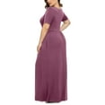 thumbnail image 6 of Xysaqa Plus Size Maxi Dresses for Women, Loose Plain Summer Dresses for Women 2025 Short Sleeve Casual Party Long Dress with Pockets 3X 4X 5X Summer Savings, 6 of 6