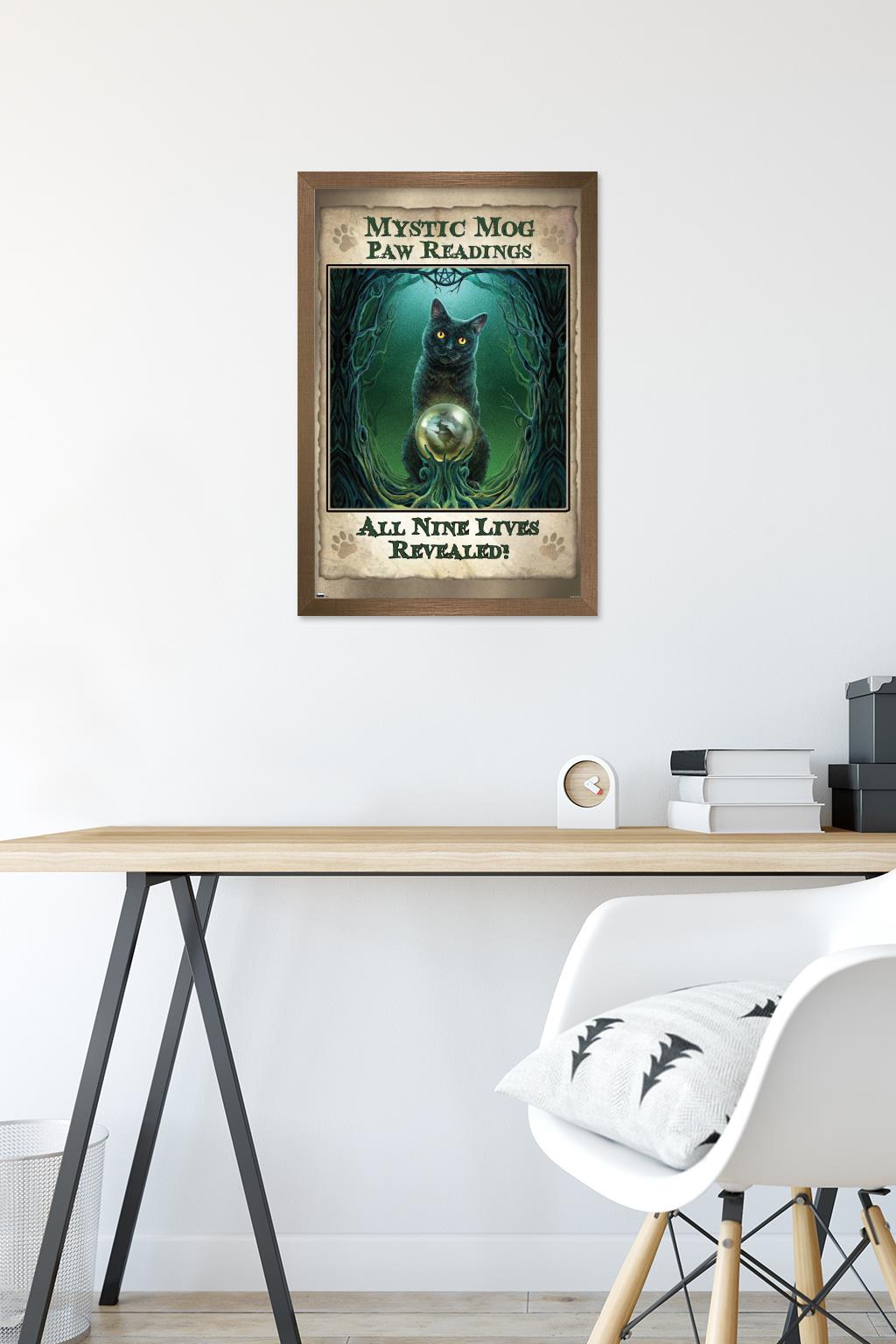 Lisa Parker - Mystic Mog Wall Poster, 14.725" x 22.375", Framed
