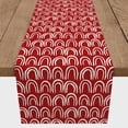 thumbnail image 3 of Creative Products Scallop Pattern Red 16x72 Poly Twill Table Runner, 3 of 3