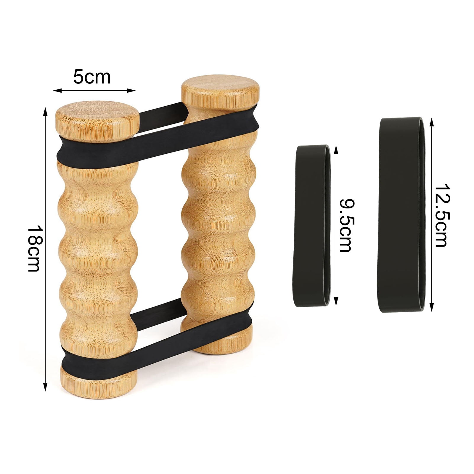 Oiur Rip Stick Upper Body Workout Equipment Adjustable Resistance Bands with Wooden Handles Home Gym Portable Arm Chest Exercise Muscle Building Equipment