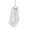 White, variant on HonestMatter Hanging Skeleton Head, Halloween Yard Decoration with Flowing Black Tulle, Scary Outdoor Prop for Tree Porch Garden, Black