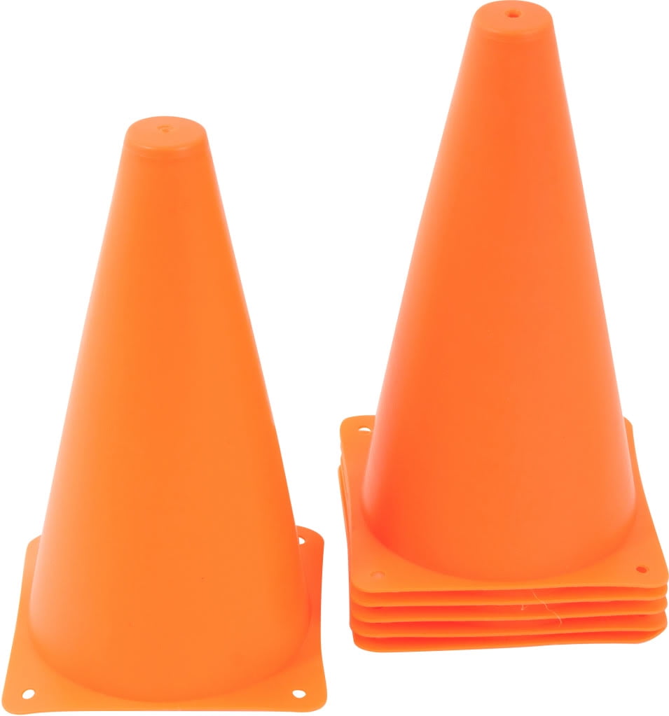 6pcs Safety Slalom Soccer Marker Football Training Cone Obstacle Sport Equipment 
