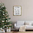 thumbnail image 2 of Beginning To Cost Like Christmas Humor Holiday Graphic Art Metallic Gold Framed Art Print Wall Art, 2 of 6