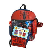 Karacter Box Marvel Comics Spider-Man Backpack (5pc Set) Novelty Character Fashion Accessories