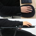 thumbnail image 3 of Lubelski Computer Elbow Arm Rest Support Chair Desk Armrest Home Office Wrist Mouse Pad 52.5x25.3x10.3cm Black, 3 of 7