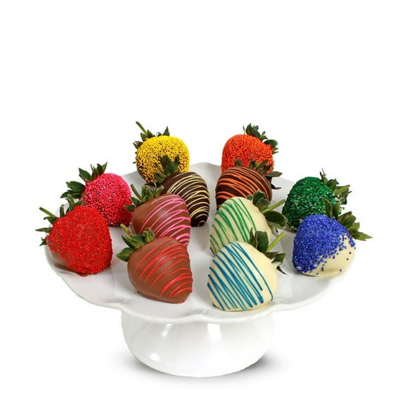 From You Flowers - Rainbow Chocolate Covered Strawberries for Birthday, Anniversary, Get Well, Congratulations, Thank You, All Occasions
