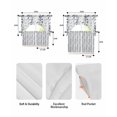 thumbnail image 5 of Dark Blue Grey Botanical Swag Curtains for Living Room/Bedroom Windows, Spring Floral Summer Farmhouse Kitchen Curtains and Valances Set 36 Inch Length, Light Filtering Swags Valance Curtain Panels, 5 of 5