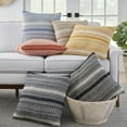 thumbnail image 4 of Nourison Life Styles Moroccan Stripes Black 18" x 18" Throw Covers (Set of 2), 4 of 5