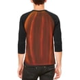 thumbnail image 2 of Halloween Scary Jack-O-Lantern Costume Mens Raglan T Shirt, 2 of 2