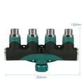 thumbnail image 4 of Divisor De Manguera De Jardín Conector De Agua Convertidor De Grifo De Agua De 4 Vías Conector Divisor Manguera Adaptador De Tubería Riego De Jardín Riego OTVIAP 4 way tap connectors, 4 of 8