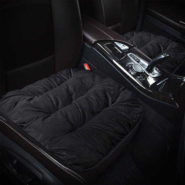 Funda cálida para asiento de coche, cojín delantero y trasero, protector automático para invierno, suave