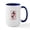 White/Navy Inside, variant on CafePress - Happy Christmas Krampus Mugs - 15 oz Ceramic Large White Novelty Mug