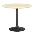 thumbnail image 2 of Modway Lippa 36" Round Modern Wood Dining Table in Brown and Black, 2 of 8