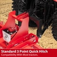 thumbnail image 6 of 3 Point Quick Hitch, 3000 lbs 3-Point Attachments with 2" Receiver Hitch, 28" Between Lower Arms, 15" ~18" Level Adjustment, Adaptor to Category 1 and 2 Tractors, 6 of 7