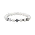 thumbnail image 1 of Wweixi Unique Fashionable Beaded Cross Bracelets For Trendsetters Comfortable To Wear Imported white pine 1Set, 1 of 6