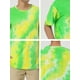 thumbnail image 5 of Camisetas de hombre INSPIRE CHIC para el Día del Padre, de manga corta, verano, camiseta de teñido anudado, camisetas impresas hip hop, M Verde Amarillo, 5 of 5