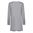 thumbnail image 4 of SDNall Lightweight Cardigans for Women Color Long Sleeve Casual Tops Blouse with Pocket Cardigan (Gray, Sizes S-XXL), 4 of 7
