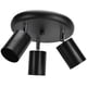 thumbnail image 5 of Soporte para foco de techo GU10, accesorio de base de lámpara giratoria de 3 cabezales para dormitorio, comedor, centro comercial, 85-265V, negro, 5 of 14