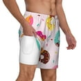 thumbnail image 3 of Gaeub Donut Mens Swim Trunks Stretch Beach Shorts Quick Dry for Men Swim Shorts Swimwear with Pockets- X-Large, 3 of 9