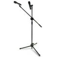 thumbnail image 3 of PreAsion Microphone Mic Stand Foldable Tripod 360° Rotating Microphone Stand with Extending Boom Arm and Dual Mic Holder, 3 of 9