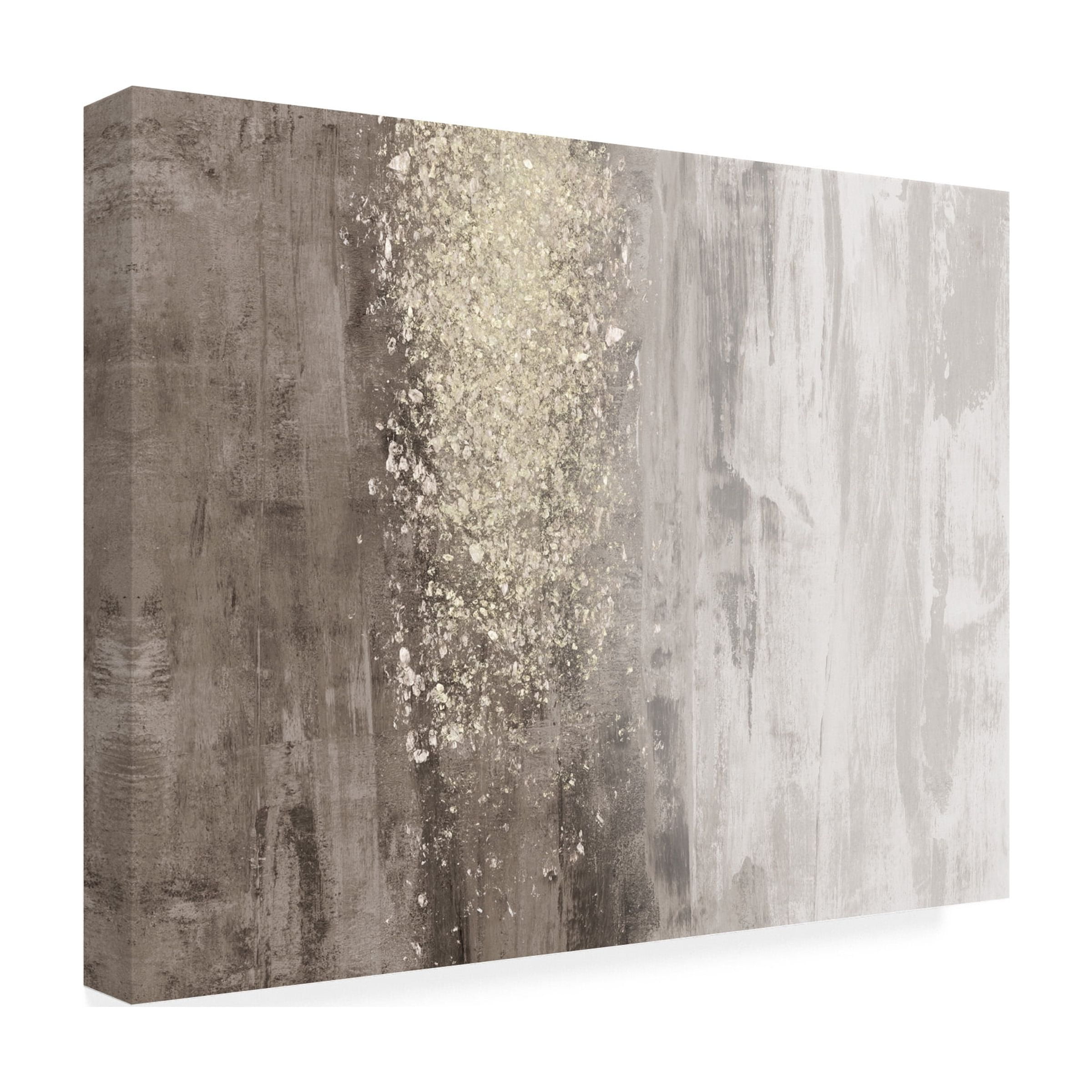 Trademark Fine Art Jennifer Goldberger Glitter Rain Ii Canvas Wall Art - 14x19