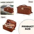 thumbnail image 2 of Bolsa de cosméticos de viaje de gran capacidad, bolsa portátil impermeable de almacenamiento multifuncional, 2 of 5