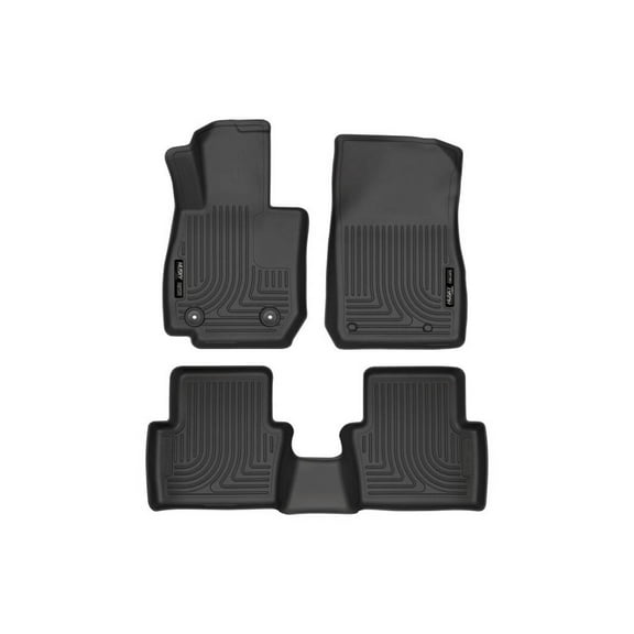 Husky Liners 96701 Weatherbeater Floor Mats Fit 2016-2019 Mazda CX-3 - Front/2nd Seat - Black