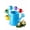 Blue, variant on White Watering Can Metal - 1 L Vintage Sprinkling Can with Removable Spout - Galvanized Steel Water Cans for Indoor Outdoor Plants - Long Spout Garden Irrigation Tool for Flowers (White)